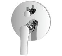 MISCELATORE MONOCOMANDO DOCCIA AD INCASSO+DEVIATORE CROMATO SERIE FLAT FERIDRAS