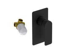 Miscelatore incasso doccia mon nero opaco con corpo incasso