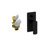 Miscelatore incasso doccia son nero opaco con deviatore e corpo incasso