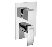 Miscelatore Jacuzzi incasso per doccia serie Glint con deviatore rotativo a 2