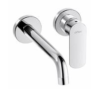 Miscelatore lavabo a parete con bocca lunga 199 mm Paini Nove 09CR208