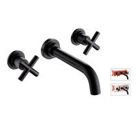 Miscelatore lavabo a parete ROUSSEAU + scatola nera