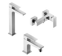 Miscelatore lavabo alto bidet e esterno doccia tovo cromo