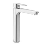 Miscelatore lavabo alto cromato completo di piletta click clack Zoe