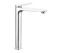 Miscelatore Lavabo Alto Per Lavabo Da Appoggio In Ottone Cromato Lucido Monocomando - Linea Sound