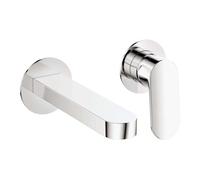 Miscelatore lavabo Batabanó a incasso a parete cromo H80 L260 P210 mm Cromo