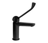 Miscelatore lavabo Batabanó alto con leva clinica nero Nero