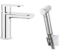 Miscelatore lavabo con doccetta bidet finitura cromo - Montain