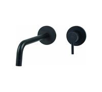 Miscelatore lavabo da incasso a 2 fori serie Light, nero opaco PAFFONI