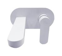 Miscelatore Lavabo da Parete Oceania ad Incasso Ottone Colore Bianco Opaco