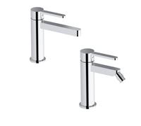 Miscelatore lavabo e bidet irina cromo per scarico click clack