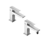 Miscelatore lavabo e bidet tovo cromo per scarico click clack