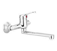 Miscelatore lavabo Esmeralda a parete cromo Cromo
