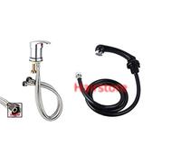 MISCELATORE LAVABO LAVANDINO UNIVERSALE COMPLETA DI 2 TUBI FLESSIBILE PER LAVATESTA PARRUCCHIERE - BARBIERE - PROFESSIONALE
