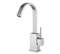 MISCELATORE LAVABO LEVEL PAFFONI CANNA PIATTA GIREVOLE LEA878 CR