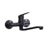 Miscelatore lavabo Nueva Paz a parete nero Nero
