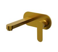 Miscelatore Lavabo Parete Oceania ad Incasso Ottone Colore Oro Satinato - CONFEZIONE: 1 pz.