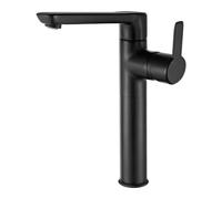 Miscelatore lavabo Rodas alto nero H80 L270 P220 mm Nero