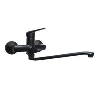 Deante Neo Boro rubinetto per lavabo a parete nero BMO_N56M