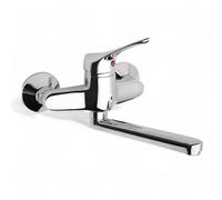 Miscelatore lavello a parete in ottone cromato monocomando Pilot