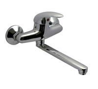 MISCELATORE LAVELLO A PARETE START H25 CROLLA OTTONE CROMATO