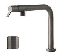Gessi 60071 707 Miscelatore abbattibile Foro per miscelatore 33,5mm Angolo di rotazione 360, Finitura Black Metal Brushed