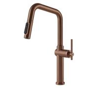 Miscelatore lavello con doccetta predisposizione acqua filtrata HABITO Copper brushed PVD 60852#708