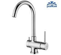 Miscelatore lavello cucina 3 vie con canna orientabile SK 190 CR STICK PAFFONI
