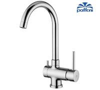 Miscelatore lavello cucina 3 vie con canna orientabile SK 190 CR STICK PAFFONI