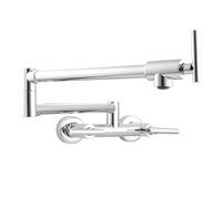 Miscelatore Lavello Cucina a Parete Miscelatore Monocomando Pieghevole a Parete Rubinetti Cucina Miscelatore Rotazione 360° Ottone Spazzolato Mode