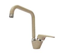 MISCELATORE LAVELLO CUCINA CANNA QUADRA GRANITO AVENA MONOFORO RUBINETTO NUVOLA