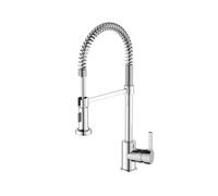 Miscelatore lavello cucina con molla in acciaio e canna orientabile Denver Idrob
