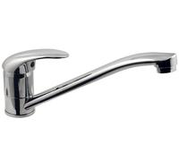 MISCELATORE LAVELLO CUCINA DIRITTO "ONDA" MAURER - IN OTTONE CROMATO