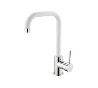 Miscelatore lavello cucina Florida bocca alta bianco satinato Idrobric SCARUB083
