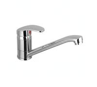 Miscelatore Lavello Cucina/Lavanderia Monocomando con Bocca Lunga 22 cm | Cartuccia a Risparmio Idrico e Kit di Fissaggio Incluso