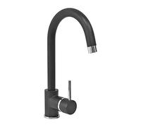 Plados Rubinetto Cucina Miscelatore Monocomando in Ultragranit colore Black Matt UG70 - PETRAMIX