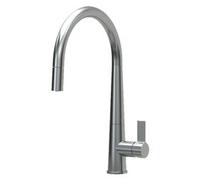 ELLECI Miscelatore Monocomando con Doccetta Estraibile, Linea Athena Plus, Cromato - MIKATPCR