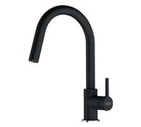 Franke Lina - Miscelatore da lavello FC 6051.071 con bocca di erogazione estraibile, onice 115.0626.055