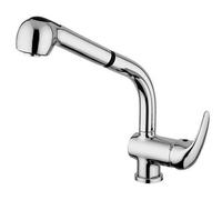 MISCELATORE LAVELLO DOCCIA ESTRAIBILE LEVA LATERALE NETTUNO DUE Cromo