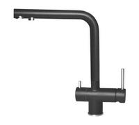 Miscelatore lavello doppio comando acqua filtrata TOURMALINE Nero MGKTOU40
