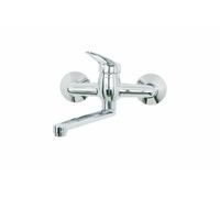 Idro Bric Rubinetto Miscelatore Lavello fissaggio parete cromato lucido serie Jolly J46155
