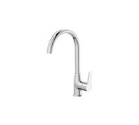 Rubinetto Lavello Cromato Con Bocca Alta - Serie Hellis