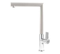 Miscelatore lavello monocomando ARES Cromo e Bianco kera MKKARE96