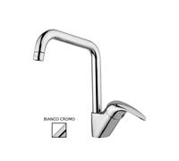 Miscelatore lavello monoforo con canna alta orientabile serie Nettuno due