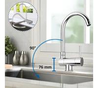 MISCELATORE LAVELLO MONOFORO SOTTOFINESTRA STICK cromo