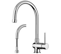 MISCELATORE LAVELLO PAFFONI STICK SK185CR BOCCA GIREVOLE E DOCCIA ESTRAIBILE