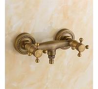 Miscelatore lavello Professionale Rubinetto da Cucina Rubinetto rondella in Rame Valvola miscelatrice Acqua Calda e Fredda Rubinetto Antico Rubinetto Esterno per Balcone G12