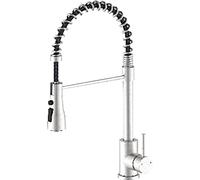 Idro Bric Rubinetto Cucina Miscelatore Lavello con Doccetta Estraibile Semi-Professionale Montreal in Acciaio Spazzolato - SCARUB1161AC