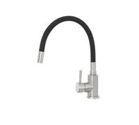 Miscelatore Lavello Spazzolato con Canna in Silicone