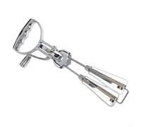 Miscelatore manuale in acciaio inox per cottura e miscelazione per uova, pastella, panna da montare e preparare salse e condimenti fatti in casa (grande)